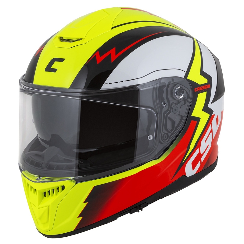Cassida Integral GT 2.1 Flash zárt sisak fluo sárga-piros-fekete-fehér