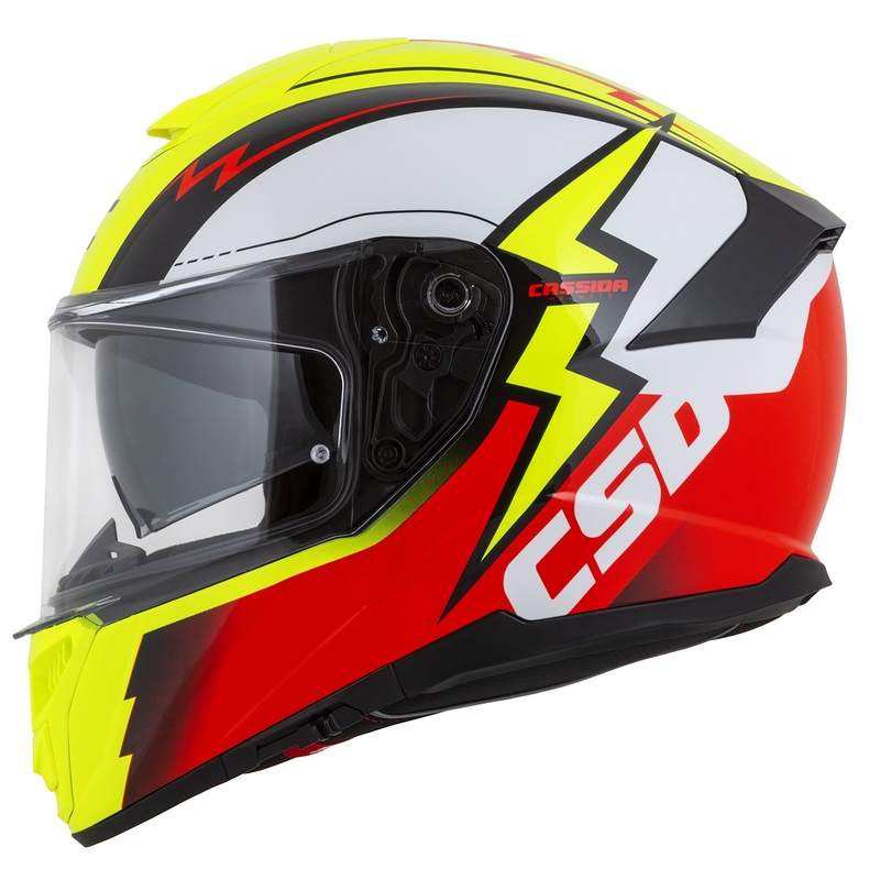 Cassida Integral GT 2.1 Flash zárt sisak fluo sárga-piros-fekete-fehér