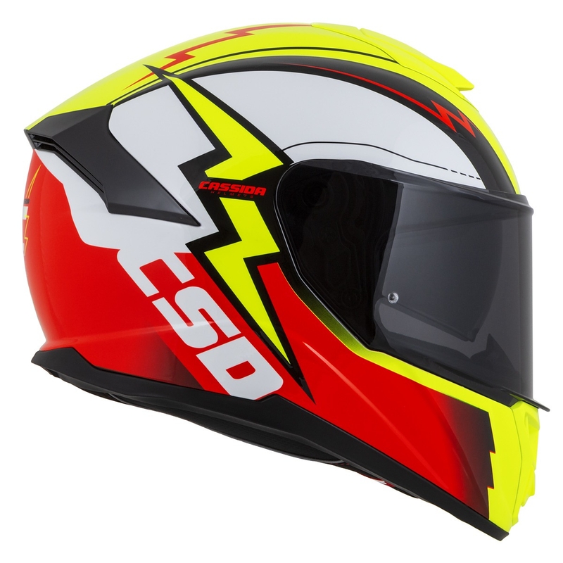 Cassida Integral GT 2.1 Flash zárt sisak fluo sárga-piros-fekete-fehér