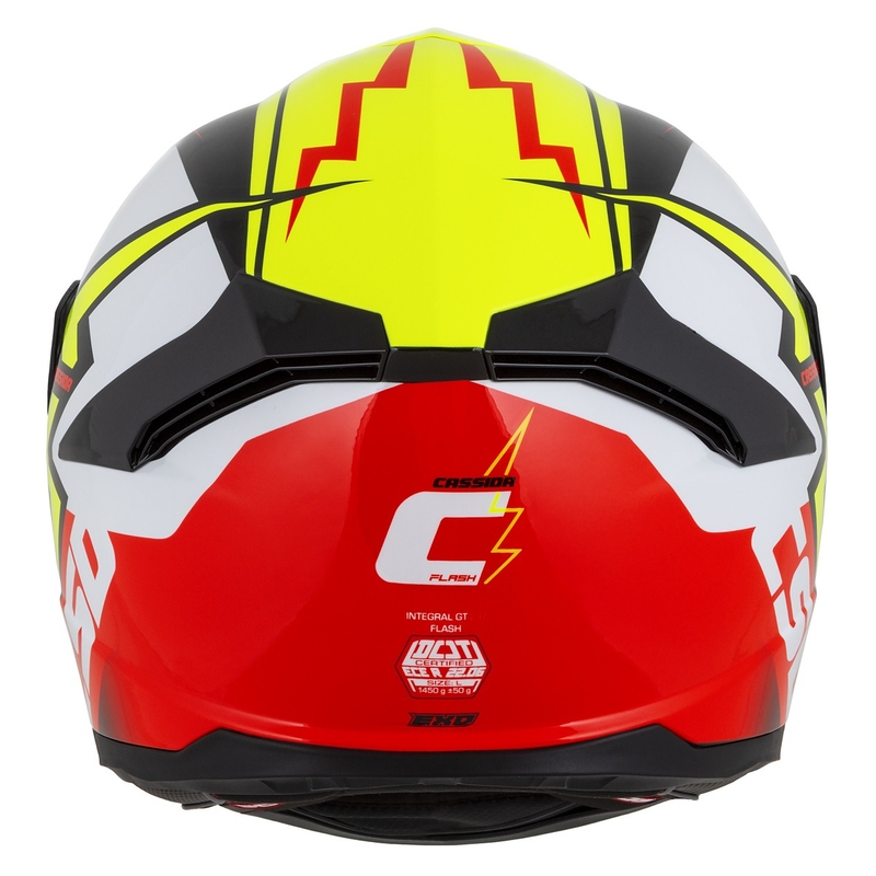 Cassida Integral GT 2.1 Flash zárt sisak fluo sárga-piros-fekete-fehér
