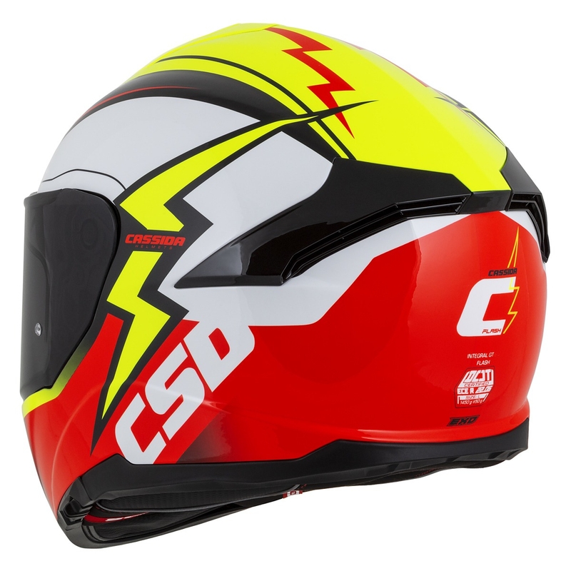 Cassida Integral GT 2.1 Flash zárt sisak fluo sárga-piros-fekete-fehér
