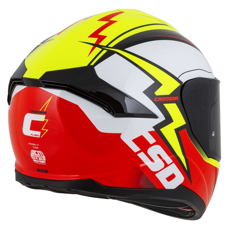 Cassida Integral GT 2.1 Flash zárt sisak fluo sárga-piros-fekete-fehér
