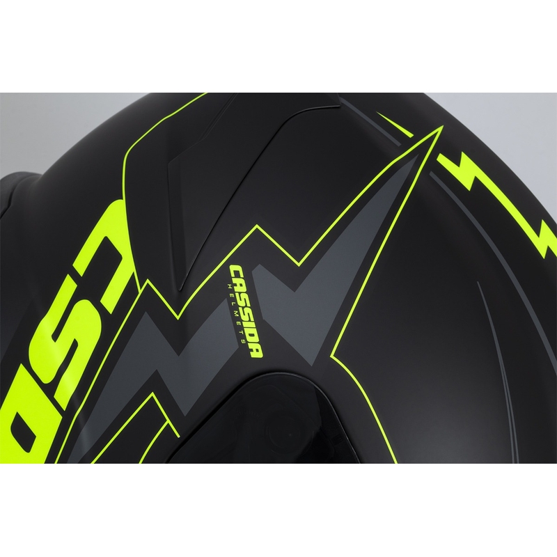 Cassida Integral GT 2.1 Flash zárt sisak fekete-fluo sárga-szürke