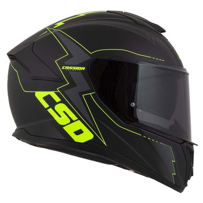 Cassida Integral GT 2.1 Flash zárt sisak fekete-fluo sárga-szürke