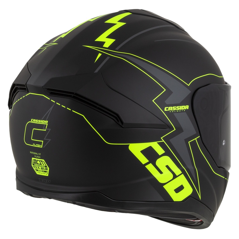 Cassida Integral GT 2.1 Flash zárt sisak fekete-fluo sárga-szürke