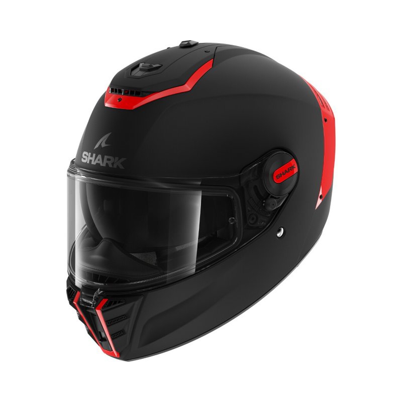 SHARK SPARTAN RS Blank SP zárt sisak fekete-piros matt