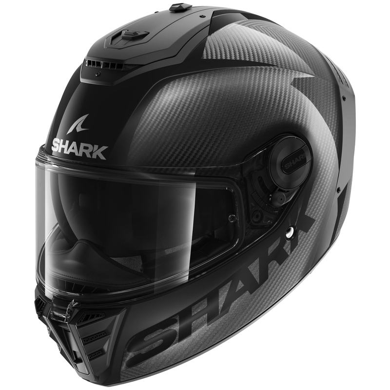 SHARK SPARTAN RS Carbon Skin 2023 zárt sisak fekete