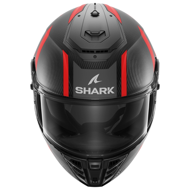 SHARK SPARTAN RS Carbon Shawn zárt sisak fekete-piros matt