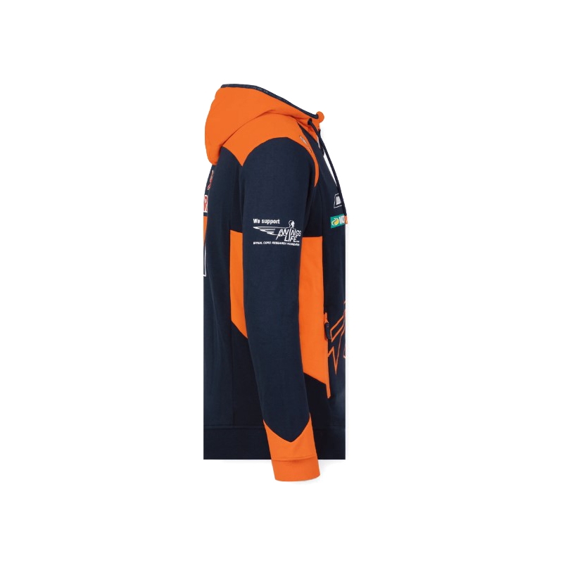 Pulóver KTM Red Bull Racing hivatalos csapatvonal kék-narancssárga