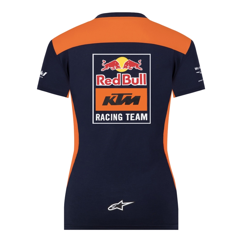 KTM Red Bull Racing Official Teamline női póló kék-narancsárga