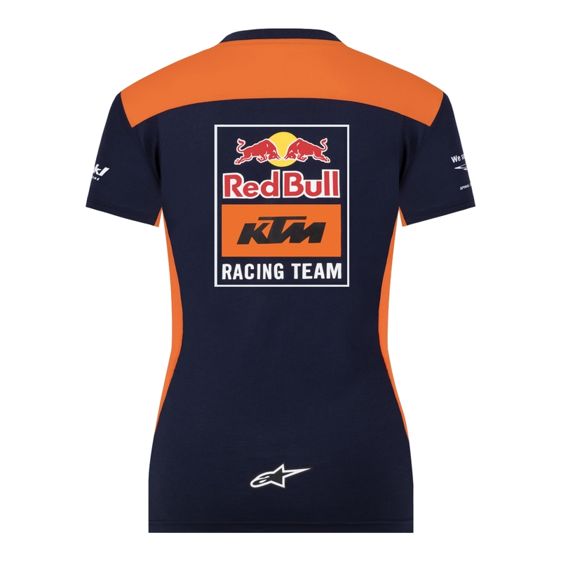 KTM Red Bull Racing Official Teamline női póló kék-narancsárga kiárusítás