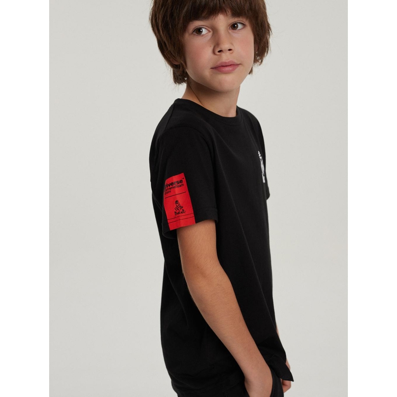 DAKAR DKR KID 322 gyerek póló fekete