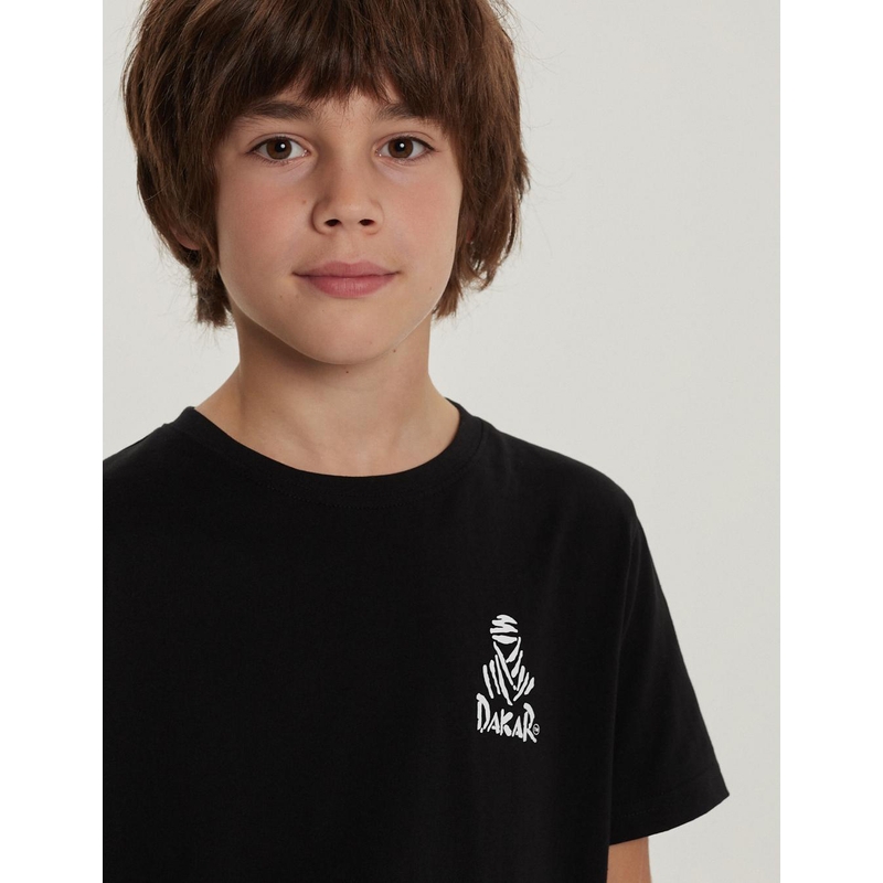 DAKAR DKR KID 322 gyerek póló fekete