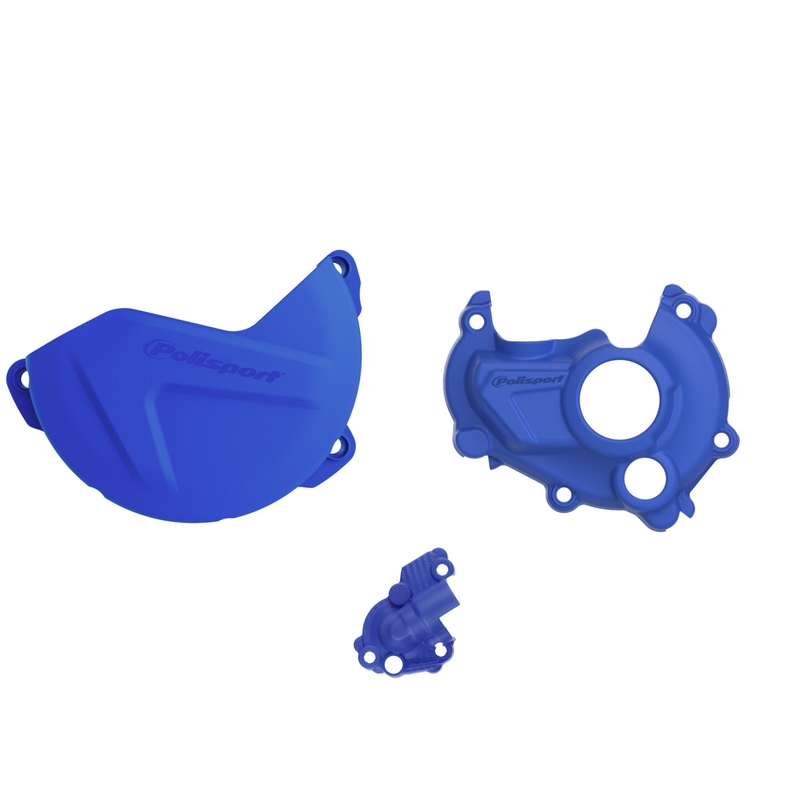 Clutch and ignition cover protector kit POLISPORT kék
