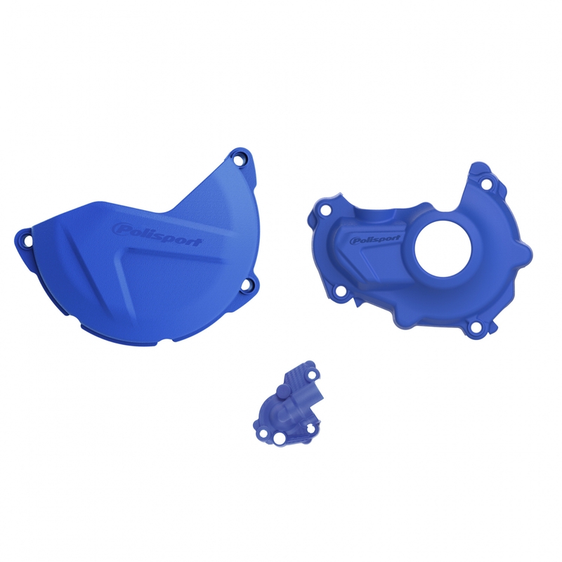 Clutch and ignition cover protector kit POLISPORT kék