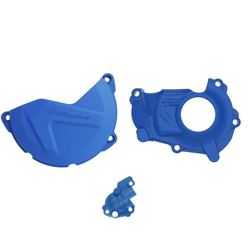 Clutch and ignition cover protector kit POLISPORT kék