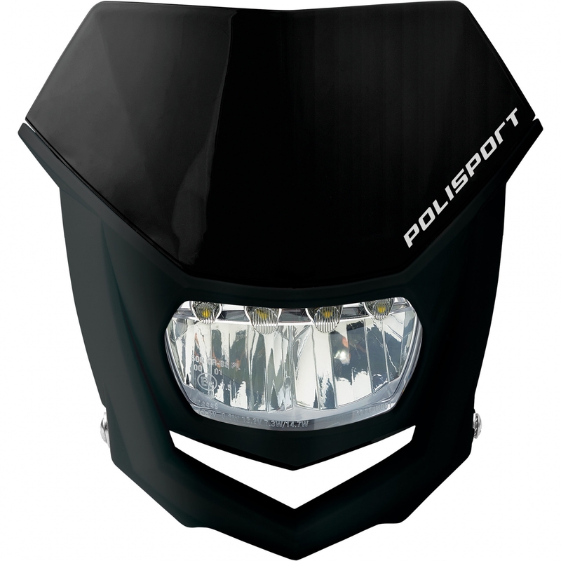 Fejidom lámpával POLISPORT HALO LED Black/Black