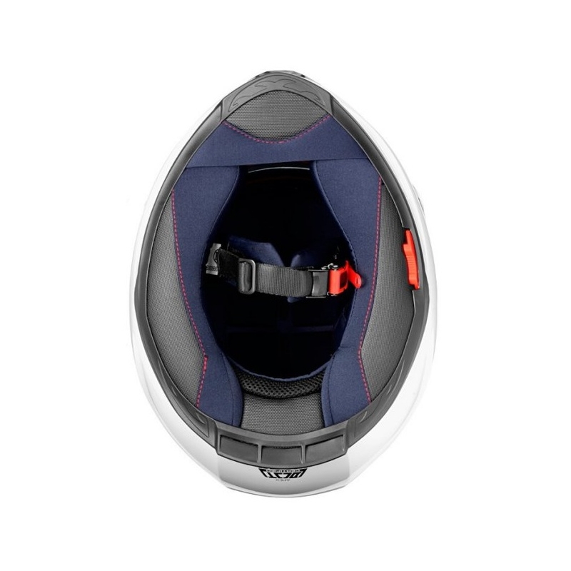 Cassida Apex Fusion zárt sisak fekete-fehér-fluo piros - II. minőség