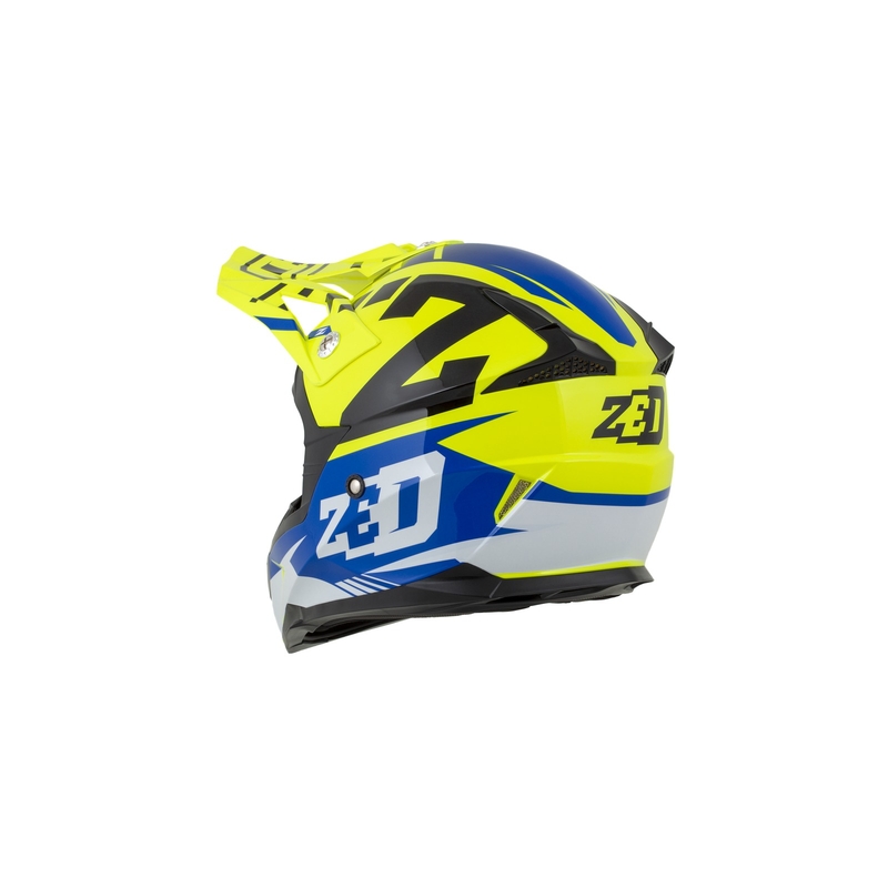 ZED X1.9D gyerek motocross bukósisak kék-fluo sárga-fekete-fehér