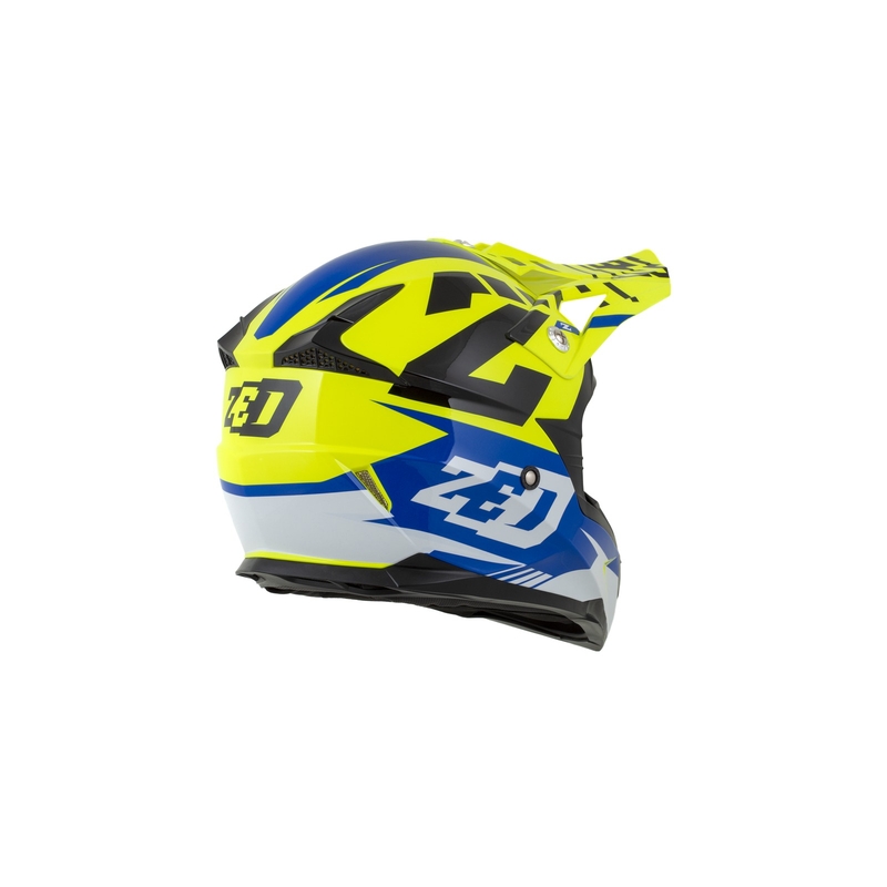 ZED X1.9D gyerek motocross bukósisak kék-fluo sárga-fekete-fehér