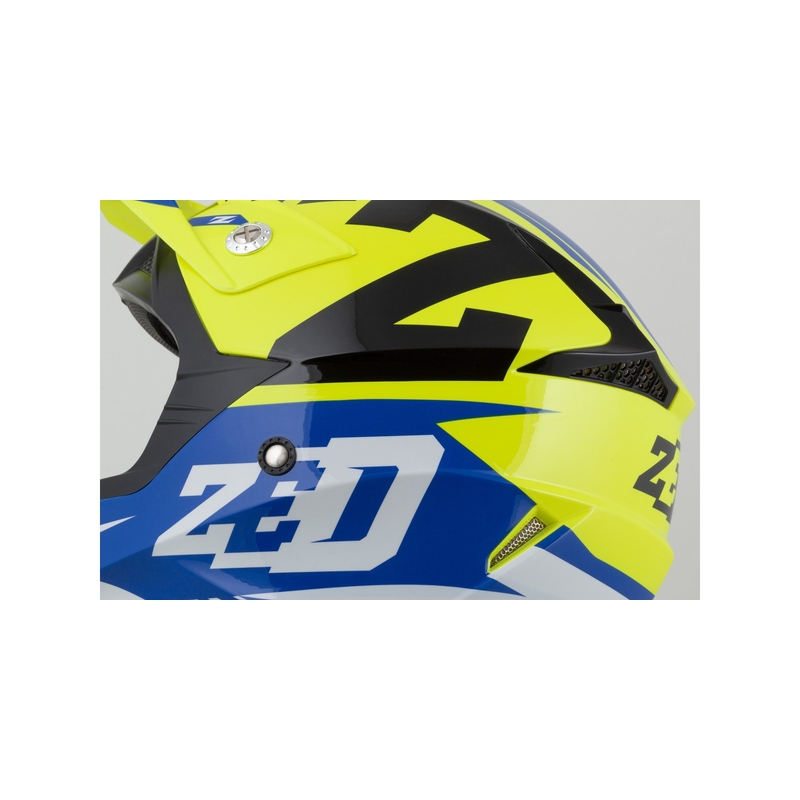 ZED X1.9D gyerek motocross bukósisak kék-fluo sárga-fekete-fehér