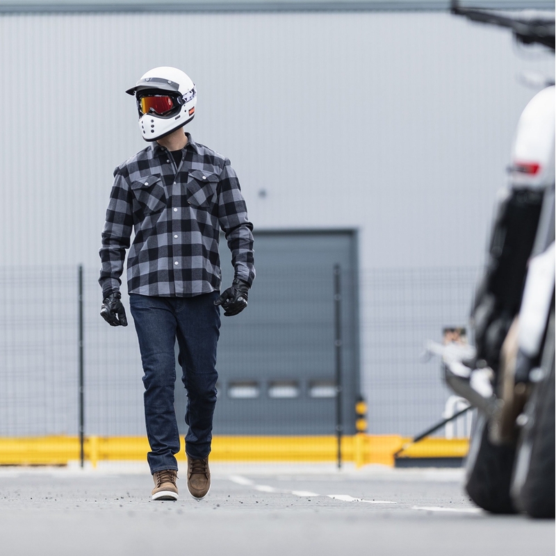 Oxford Original Approved Jeans AA Slim fit motoros farmer sötét kék