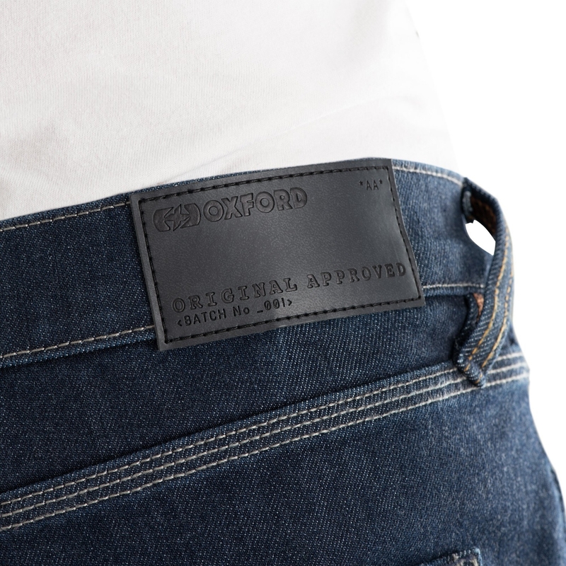 Oxford Original Approved Jeans AA Slim fit motoros farmer sötét kék