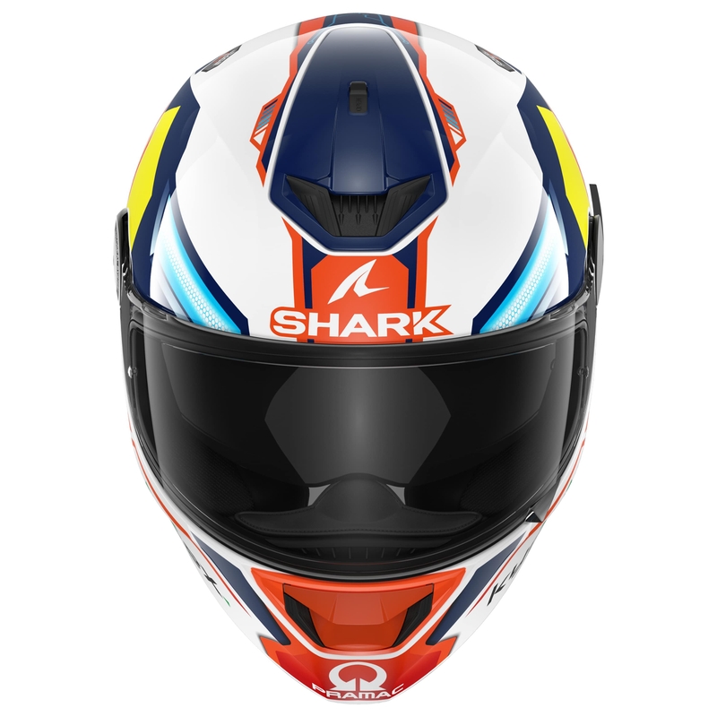 SHARK D-SKWAL 2 Replica Jorge Martin zárt bukósisak fehér-piros-kék-sárga
