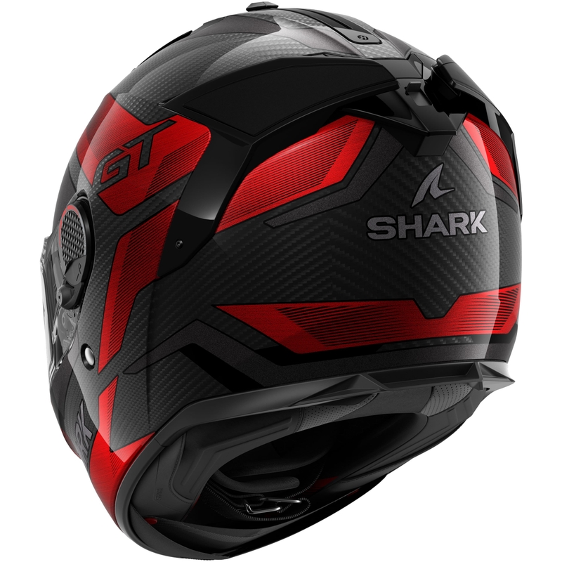 SHARK SPARTAN GT PRO Carbon Ritmo zárt bukósisak fekete-piros