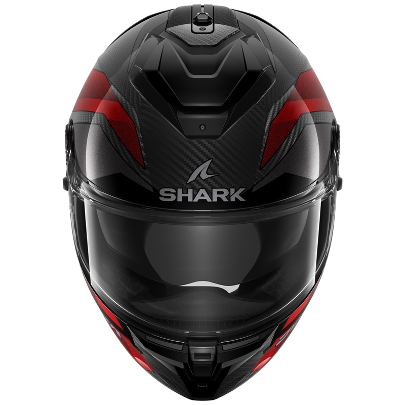 SHARK SPARTAN GT PRO Carbon Ritmo zárt bukósisak fekete-piros