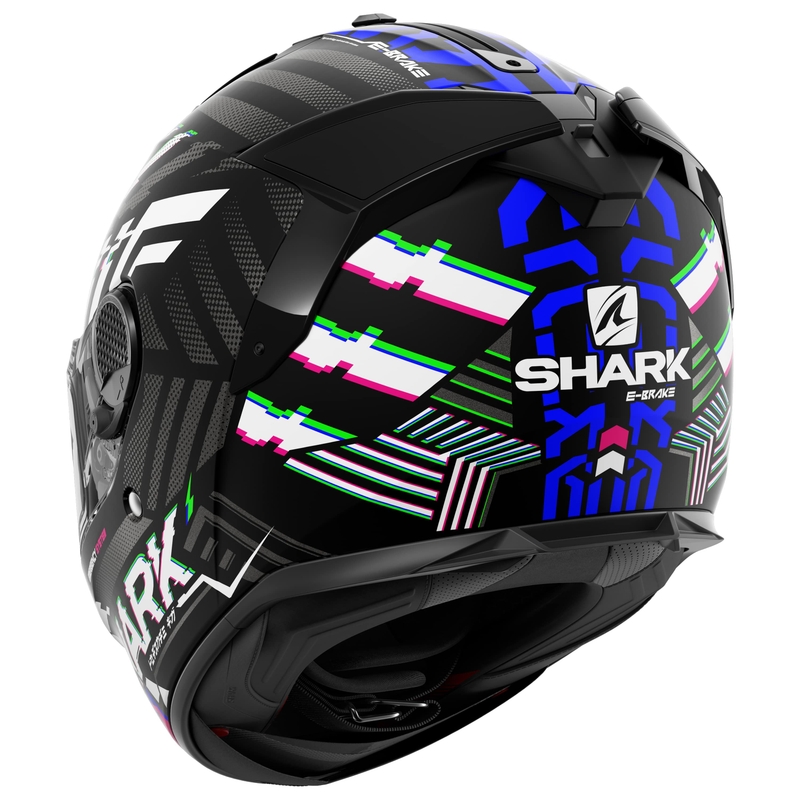 SHARK SPARTAN GT E-BRAKE zárt bukósisak fekete-fekér-antracit