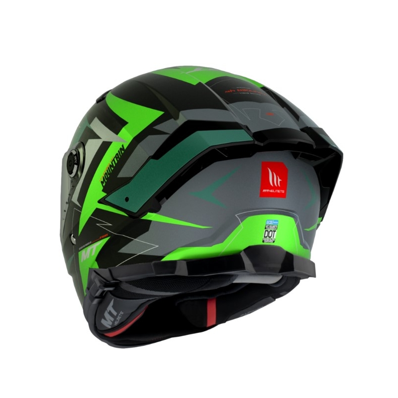 MT FF118SV Thunder 4 SV Mountain B6 zárt bukósisak fekete-zöld kiárusítás