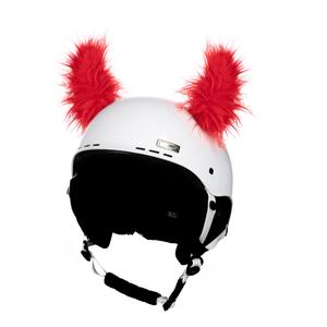 Crazy Ears sisakfülek szarvak piros szőrös