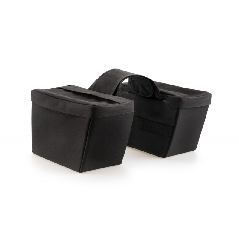 Semi-rigid saddlebag CUSTOMACCES ELTON fekete pár