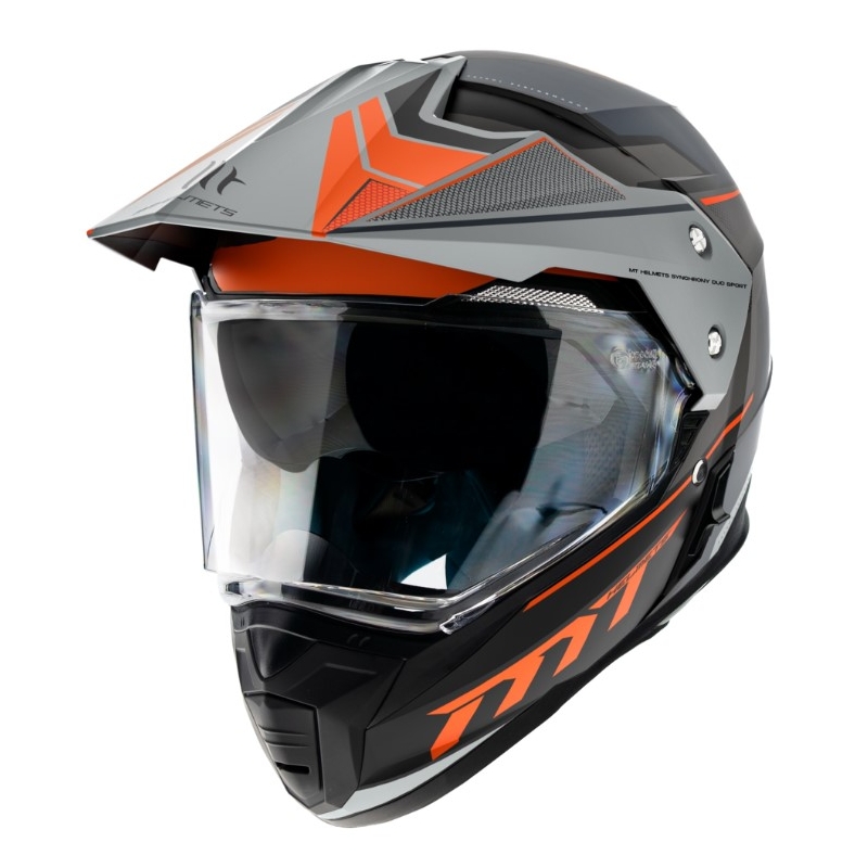 MT Synchrony Duo Sport SV Patrol B4 enduro bukósisak narancssárga-szürke