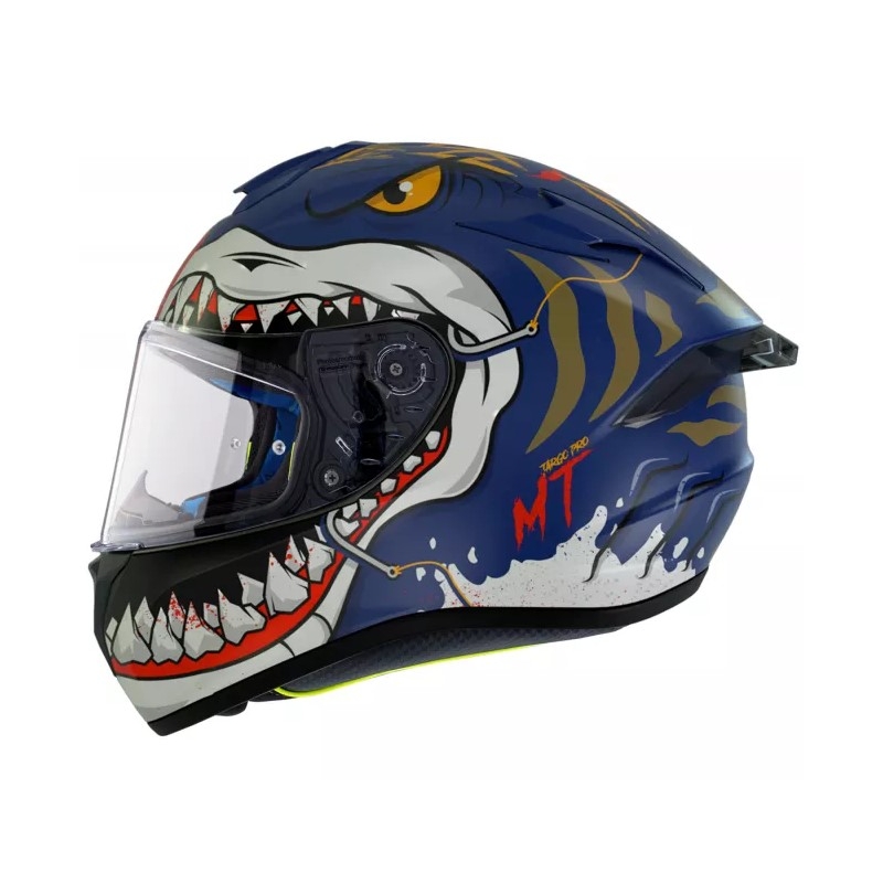 MT Targo Pro Sharky zárt bukósisak kék