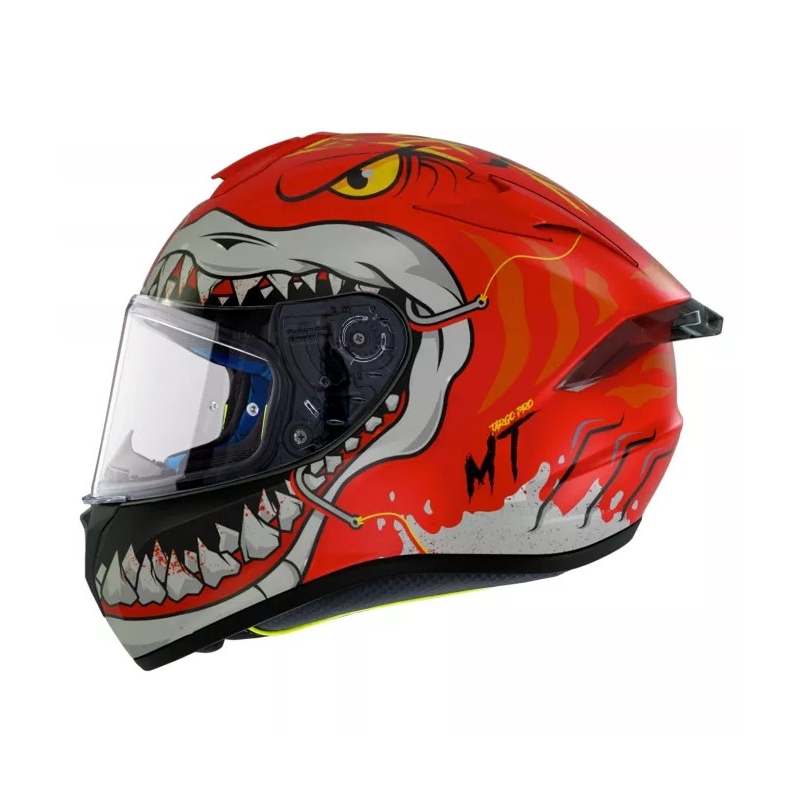 MT Targo Pro Sharky zárt bukósisak piros