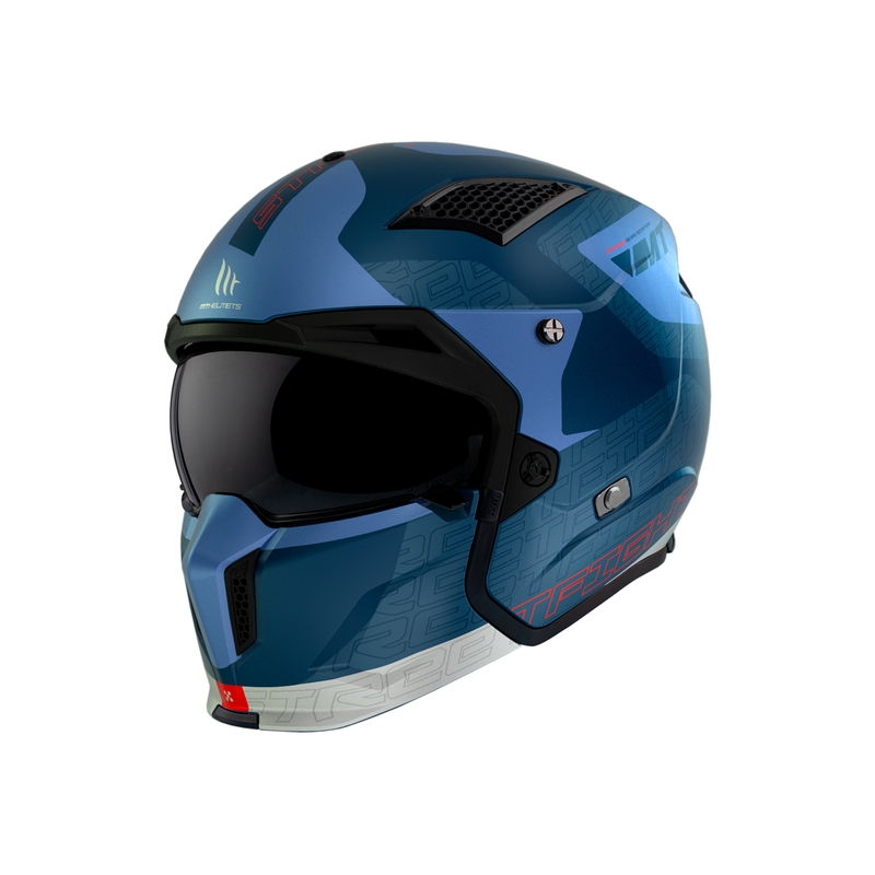 MT Streetfighter SV Totem C17 levehető állú bukósisak fehér-kék