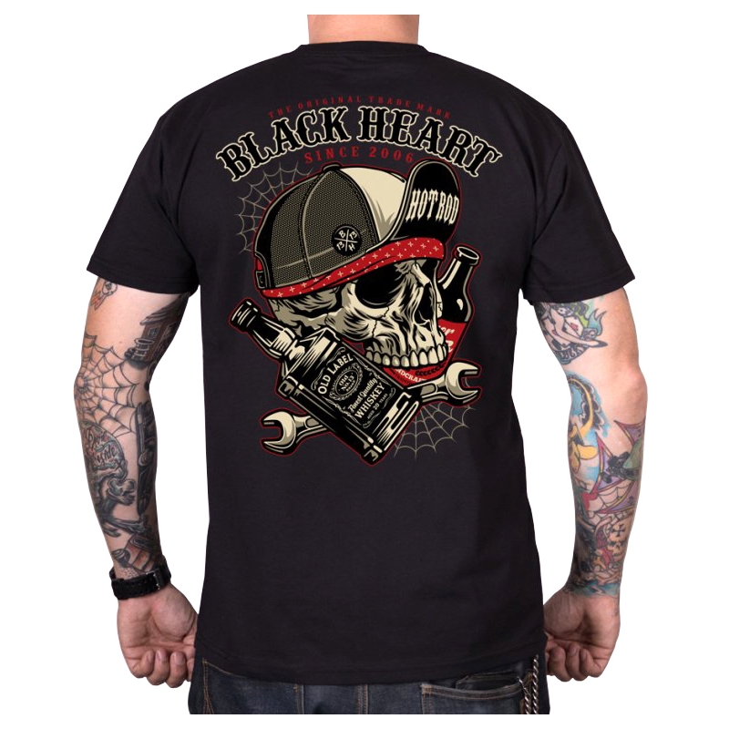 Black Heart Commander férfi póló fekete