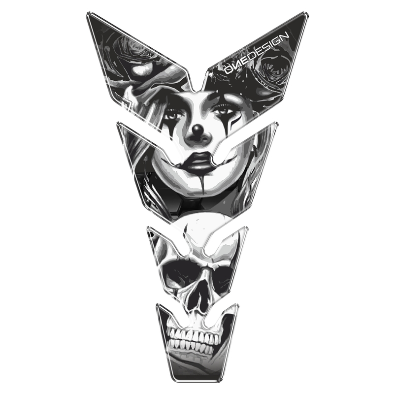 TANK PAD Print Women with skull