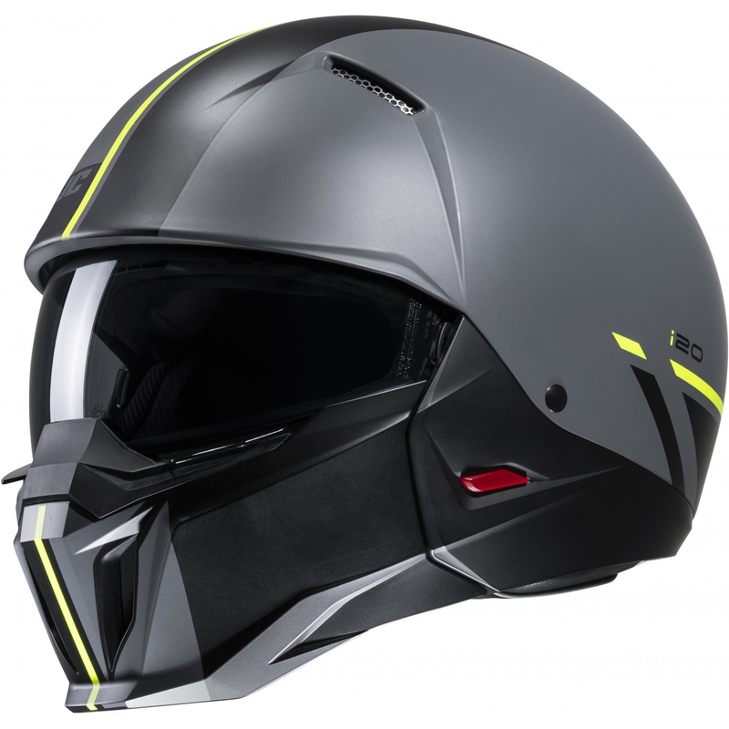 Nyitott sisak HJC i20 Batol MC3HSF fekete-szürke-fluo sárga kiárusítás