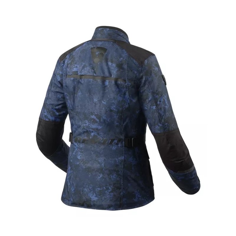 Revit Voltiac 3 H2O női motoros kabát camo kék kiárusítás
