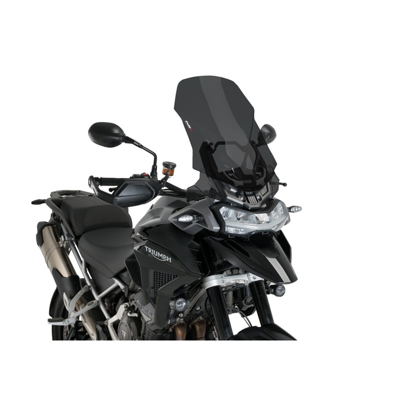 Windscreen PUIG TOURING dark smoke részére TRIUMPH Tiger 1200 Explorer / GT Explorer 2022-2023