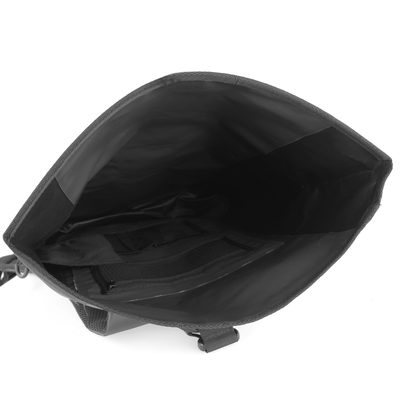 MotoZem vízálló hátizsák fekete-szürke