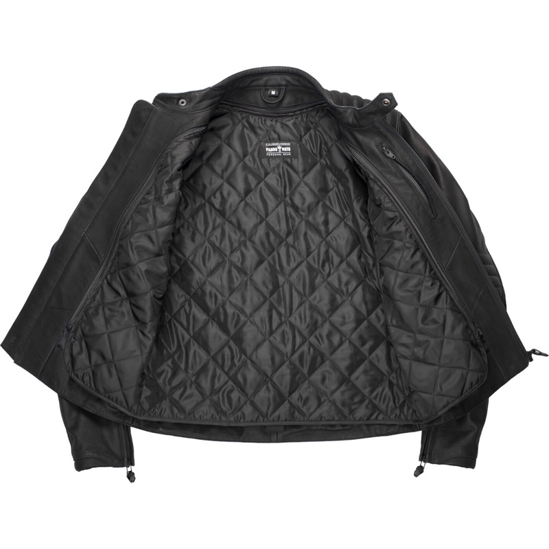 PANDO MOTO Tatami LT 01 motoros bőr dzseki fekete kiárusítás