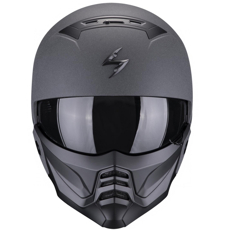 Scorpion EXO-COMBAT II Solid graphite levehető állú bukósisak
