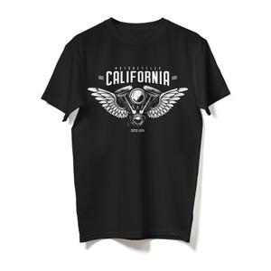RSA California póló fekete kiárusítás
