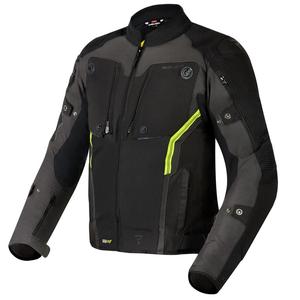 Rebelhorn Borg motoros kabát  fekete-sötétszürke-neon sárga