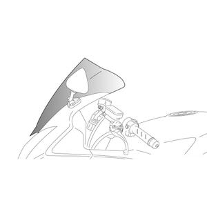 Windscreen PUIG RACING 1053F dark smoke
