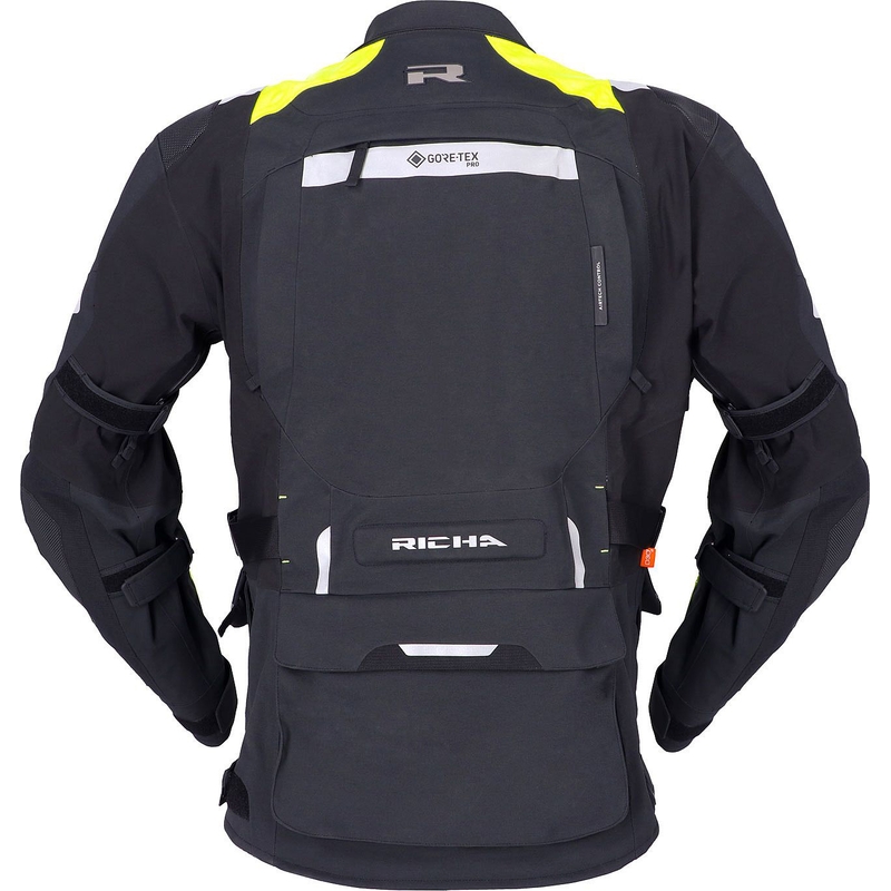 RICHA Armada GTX Pro motoros kabát fekete-fluo sárga kiárusítás